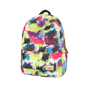 Colorful Graffiti nylon school Backpack for girls with laptop bags