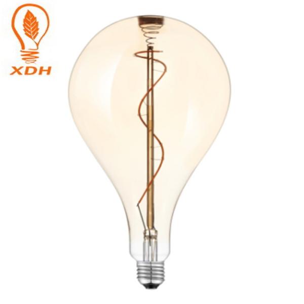 Espiral ambarina 160*280mm do diodo emissor de luz do diodo emissor de luz Edison Bulb Vintage do espaço livre PS160