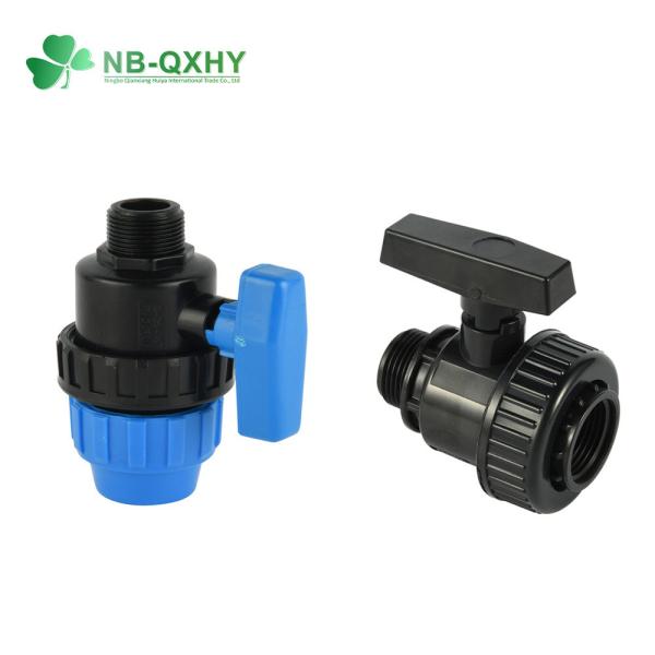 Black and Blue Polypropylene/PP Compression Elbow/Tee Pipe Fittings for Irrigation