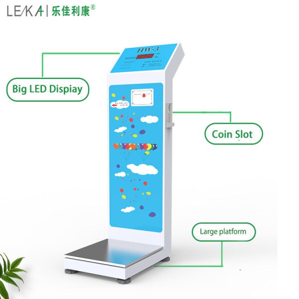 Hotel and Luggage Coin Operated Personal Weight Scale with Working Voltage AC100-240V