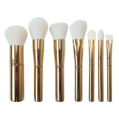 Cabelo sintético branco do delicado super cosmético oval de alto brilho do ouro do grupo de escova da composição
