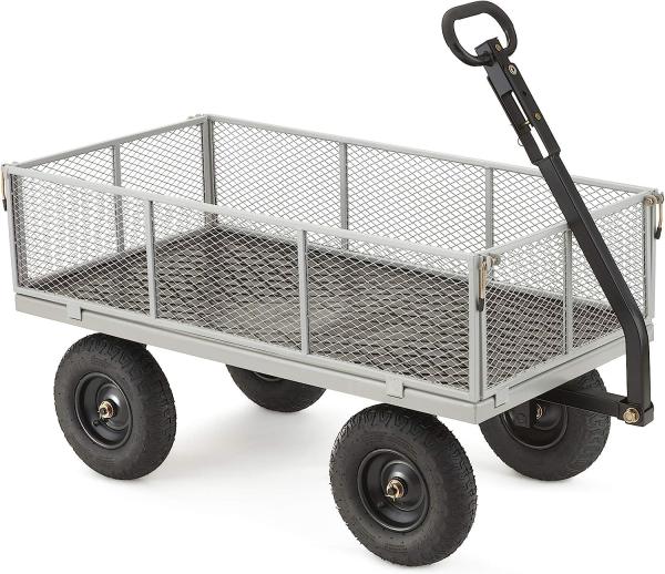 Outdoor Garden Heavy Duty Utility Portable Large Capacity Camping Collapsible Wagon Cart With All-Terrain Wheels