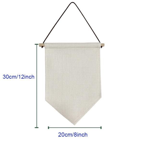 Sublimation Banner Blanks Printable Decorative Linen Sublimation Triangle Flag