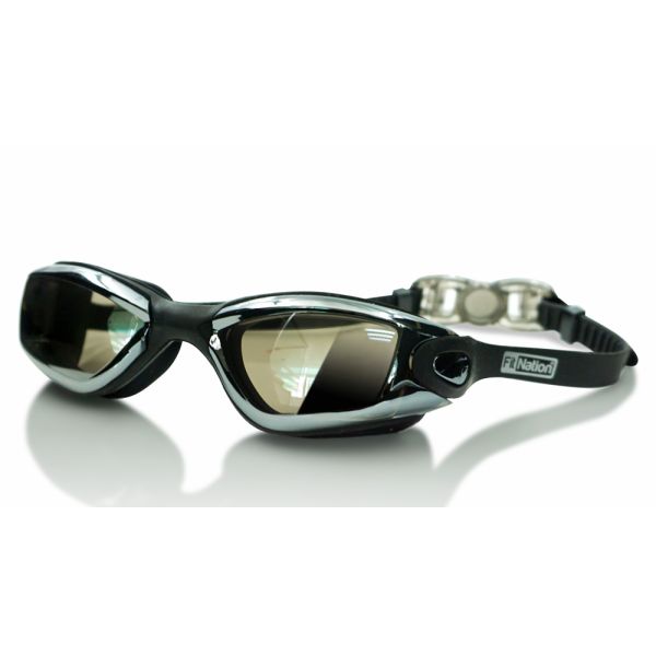 New Prescription Swim Goggles With Mirror Lens Silicone Swimming Gear With Adjustable Fit Anti-Fog And UV Protection