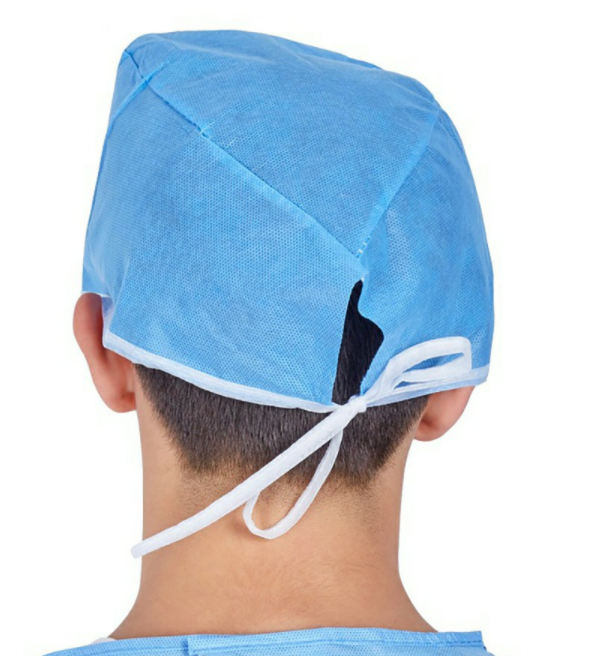 Spunbond Disposable Non Woven Cap For Surgical Nurse 20g 25g 30g