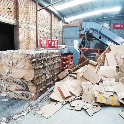 Hydraulic Carton Compress Baler Machine Paper Waste Plastic Pet Baling Press Machine