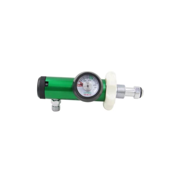Mini Oxygen Regulator with Aluminum Material 0-8 Lpm CGA 540 Connector Brass Sleeve