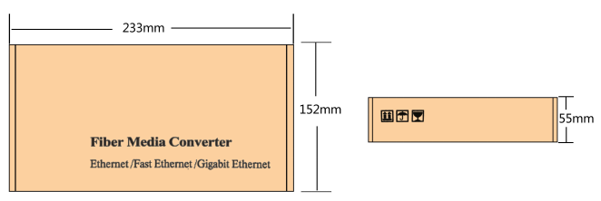 Portable Optical Ethernet Switch 5 Port Support Broadcast Storm Control