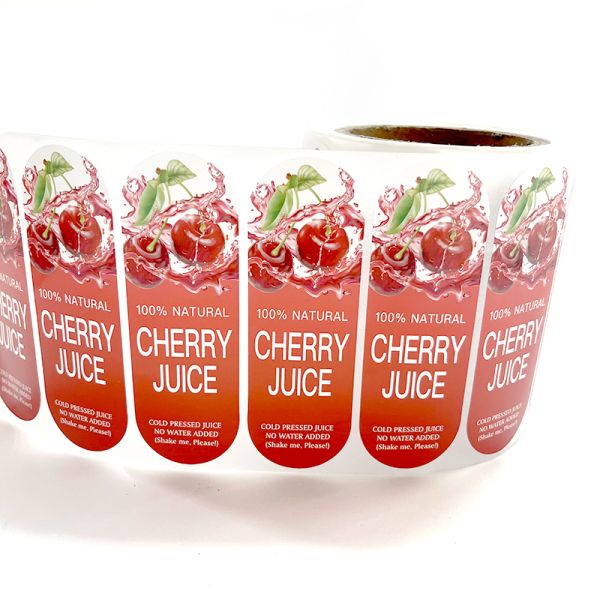 Vinyl Durable Self-Adhesive Waterproof Custom Labels with UV Protection Easy