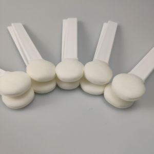 Strong White Handle Sponge Swab Big Round Head 140mm Long