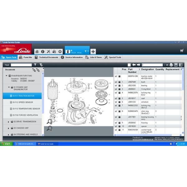 Каталог деталей диагностического инструмента грузоподъемника Линде плюс следопыт в 3.6.2.11 плюс Докторв2.01.05 специалист ЭН ДЭ Плюс Тележка плюс
