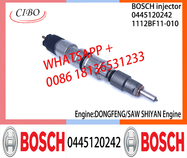 Собрание 0445120242 1112BF11-010 инжектора топлива 1112BF11-010 BOSCH 0445120242 первоначальное для DONGFENG/SAW SHIYAN