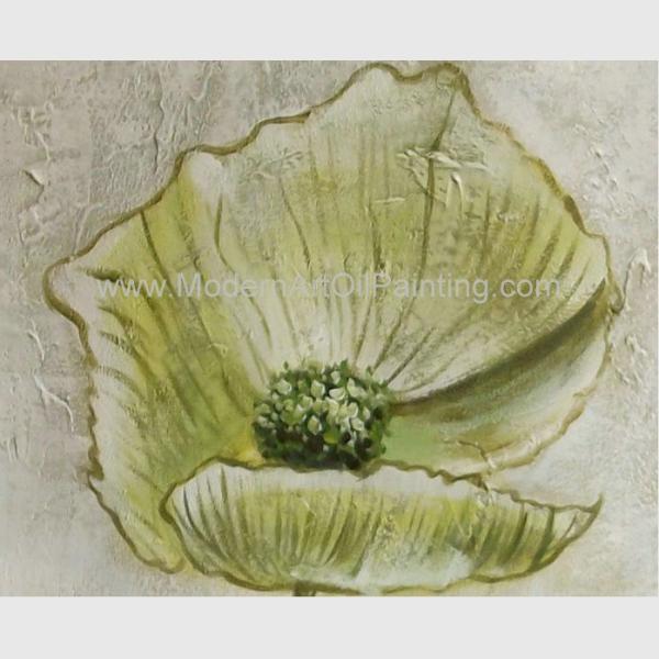 Modern Abstract Flower Oil Painting On Canvas , Stretched Canvas Painting For Wall DéCor