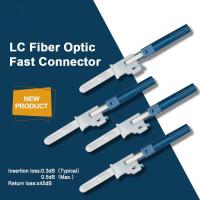 LC Conector Rápido Conector de Campo Instalado SM 2*1.6mm Flat Drop Cable Azul