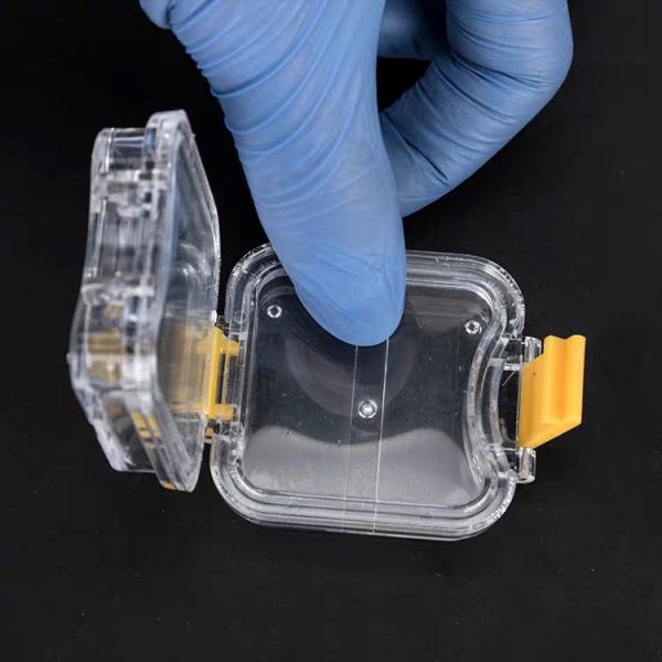 PP Dental Lab Instruments Clear Dental Pillow Box / Membranes Box For Crowns