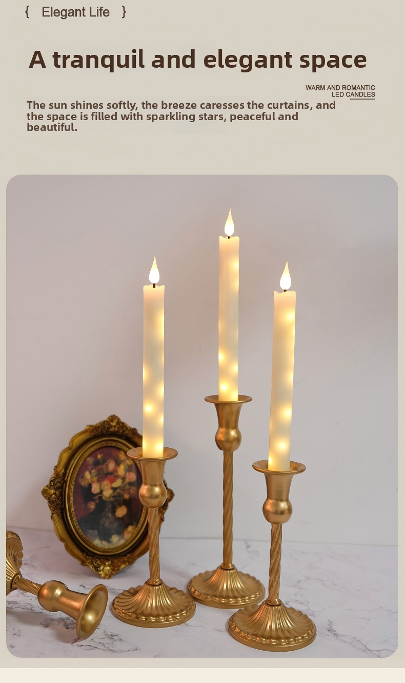 Wireless Battery Operated Candles Cordless Electric Window Candle With Timer