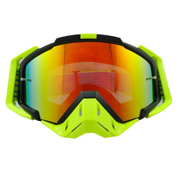 Adjustable High Strap Dirt Bike Motorcycle Custom MX Goggles Motocross with Nose Guard