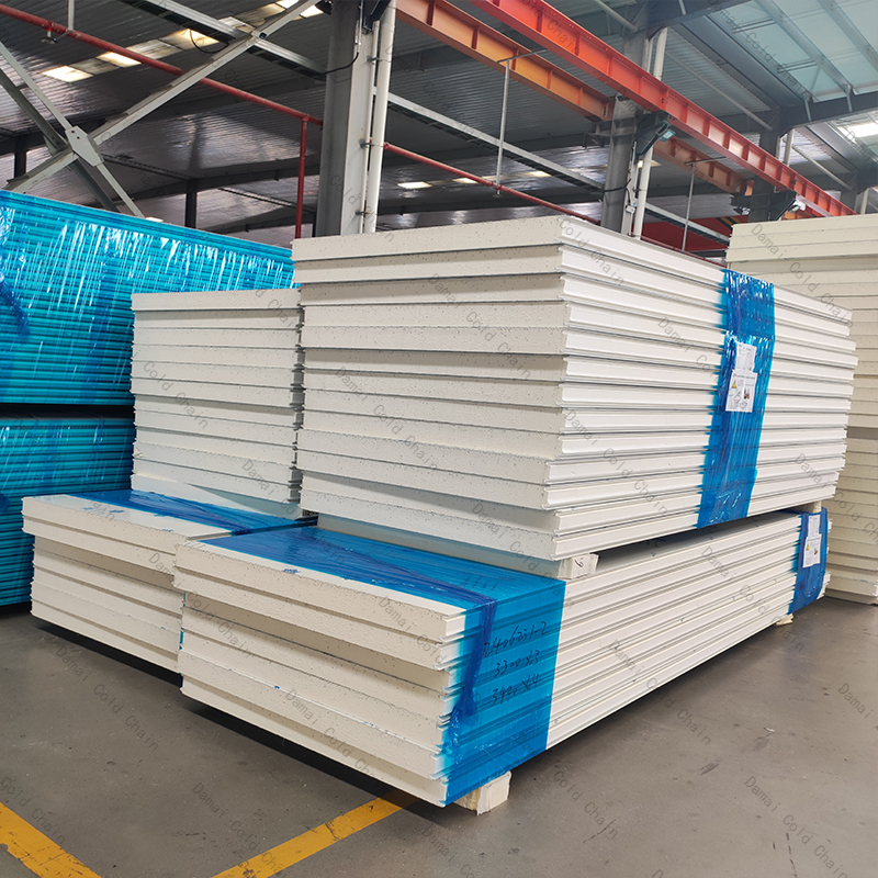 Panneaux isolants de chambre froide de 100 mm, 120 mm et 75 mm pour maintenir les fruits de mer frais