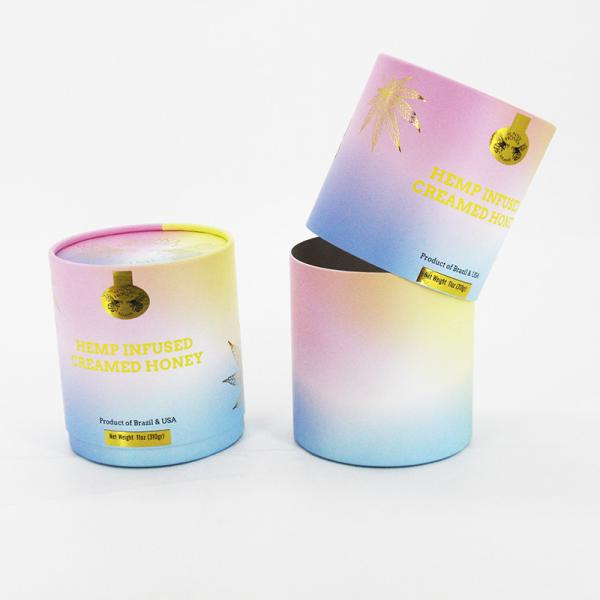Recyclable Biodegradable Paper Tubes , Cylinder Kraft Paper Candle Tube