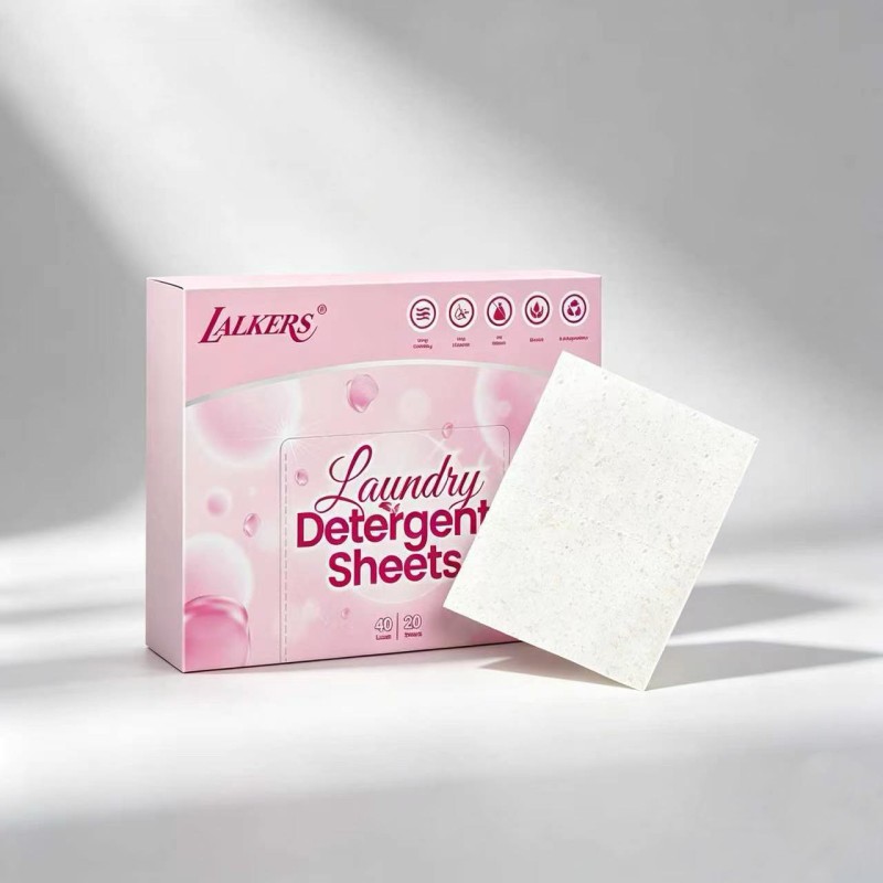 Eco-Friendly Laundry Detergent Sheets with Strong Cleansing Power and Customizable Fragrance