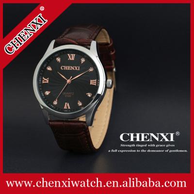 L013AG Gold Watches Quartz Stainless Steel Case Pointer Analog Watch Black Wine Top Quality Genuine Leather Watches Man