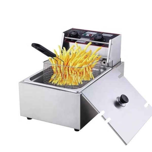 Volume Snack Production Frying Machine with EPS 405X241X204mm Continuous Snack Fryer
