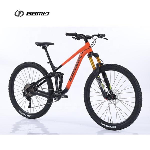 29 Inch GOMID Mountainbike Suspension Thru Axle SHIMANO Gear Cycle Trail Bike Bisiklet OEM Bicicletas Soft Tail Custom Bicycle