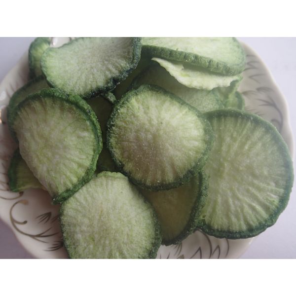 Casse-croûte de Fried Vegetable Dried Green Radish de vide coupés en tranches par qualité de la meilleure qualité