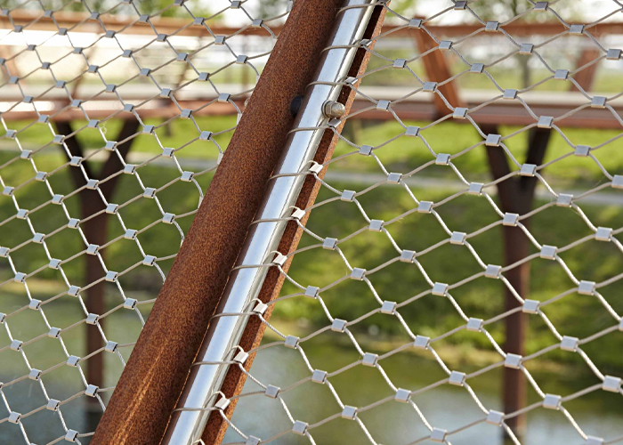 AISI Perimeter Helipad Safety Net 304 2.5mm Stainless Steel