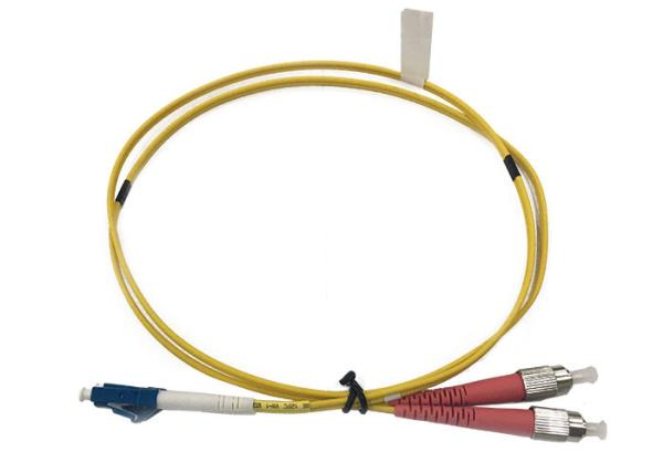 LC/UPC-FC/UPC duplex 2.0mm 1M fiber optic patch cord singlemode G652D LSZH