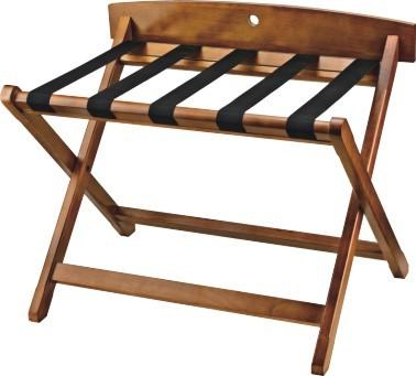 Suporte de madeira original da bagagem da mala de viagem da cor para correias pretas da sala 5