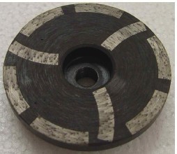 105MM Red Color Granite Diamond Cup Wheel , Diamond Grinding Disc For Concrete