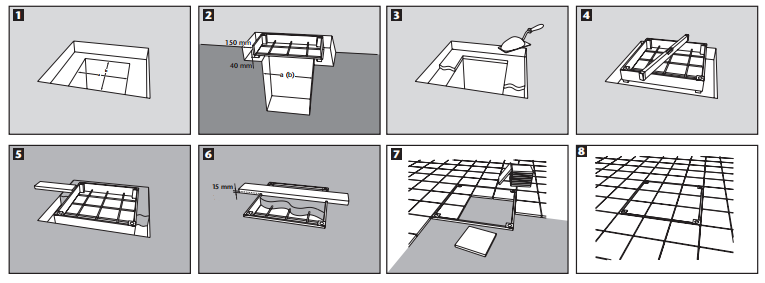 Утопленная аттестация ИСО 9001 размера материала 600мм*600мм крышки доступа алюминиевая