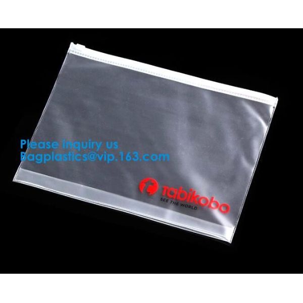 Water Proof Clear Pvc Slider Plastic Zipper Bag Resealable Zip Lock Packing Poly Bags Plastic Document Bags