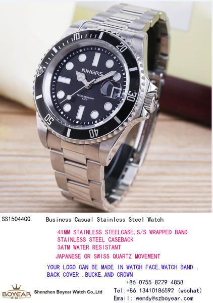 Stainless Steel Fashionable Luxury automatic watches for men , Classic Style