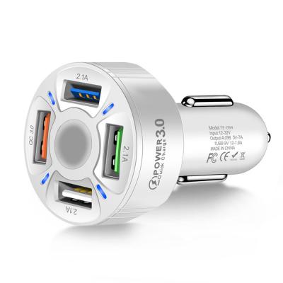 O carregador portátil 35W 32V do carro do telefone celular universal torna 4 USB