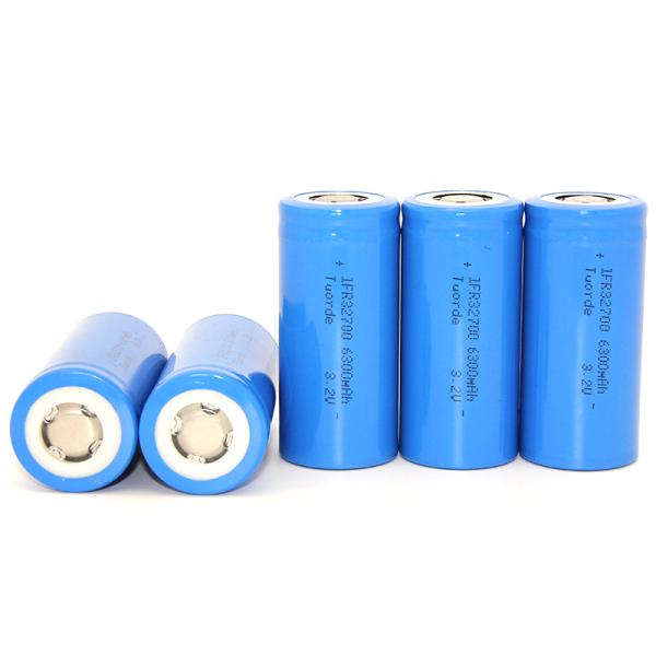 Energy Efficient 32700 Battery Cell , 6300mAh LiFePo4 Battery Cell For Electric Tools