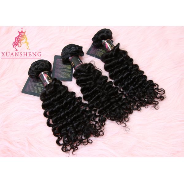 12-30 inch Deep Wave Malaysian Human Hair Extensions Cuticle Aligned Virgin Hair