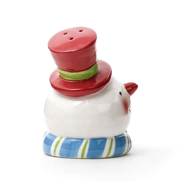 Прекрасный 3D керамический набор специй, набор солено-пепеперовых горшков для рождественских блюд.