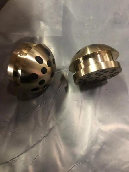 Cast Bronze Solid Lubricant Bearings CuZn25Al6Fe3Mn3 Non-standard With Good Lubrication Effect