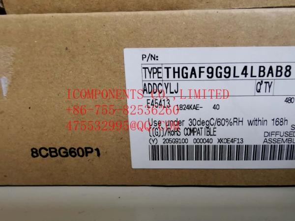 THGAFBG9T23BAB8   KIOXIA	Flash Card 64G-byte 3.3V Embedded MMC 153-Pin  VFBGA (Alt: THGAFBG9T23BAB8  )