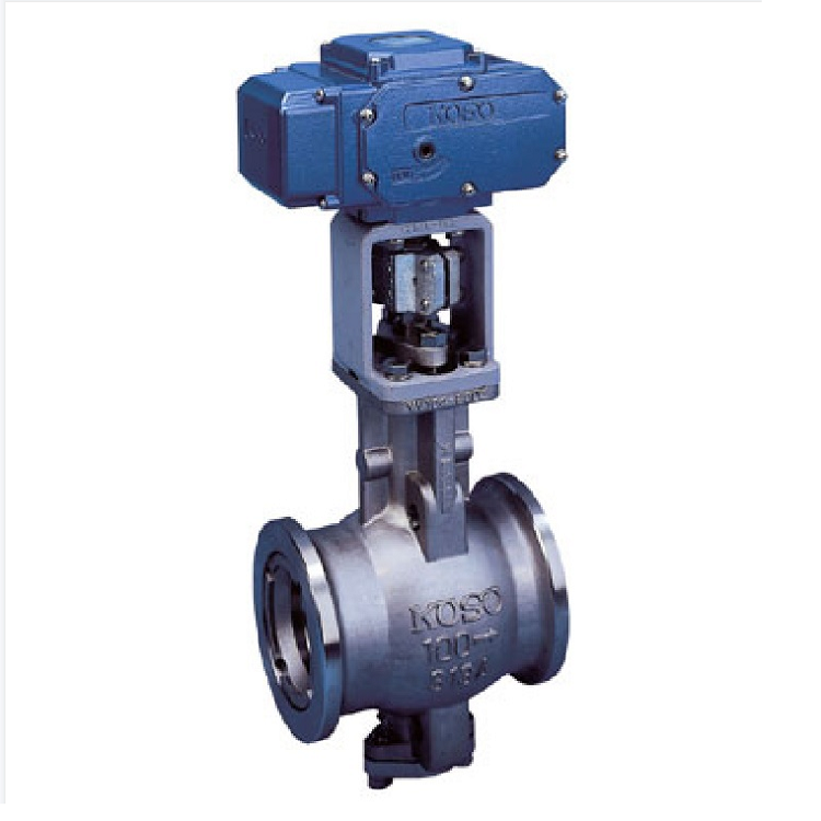 KOSO Eccentric Type Segmental Ball Valves 210E Control Valve With STI Valve Positioner