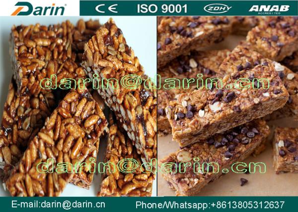 Continuous & Automatic Seed Cereal Bar Making Machine / dates cereal bar cutting machinery