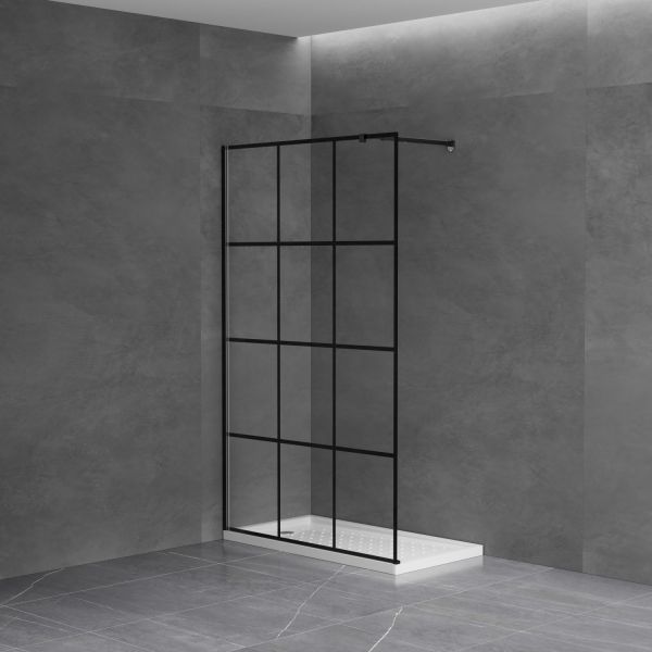 6mm 8mm Tempered Glass Nano Coated Walk in Shower Wall Screen