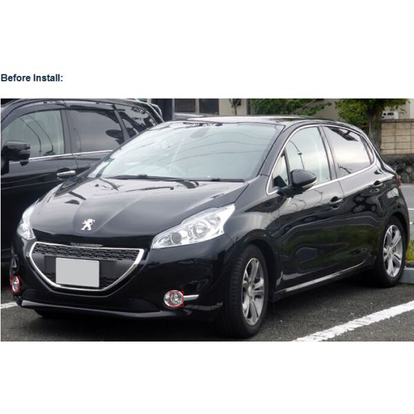 Peugeot 208 front fog lamp assembly LED daytime running lights DRL
