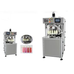 High Speed Spiral Lipstick Lip Gloss Eye Cream Production Line Filling Machine