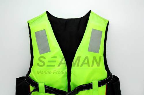 Взрослый зеленый спасательный жилет шлюпки пловучести спасательного жилета ПФД водных видов спорта своиственный