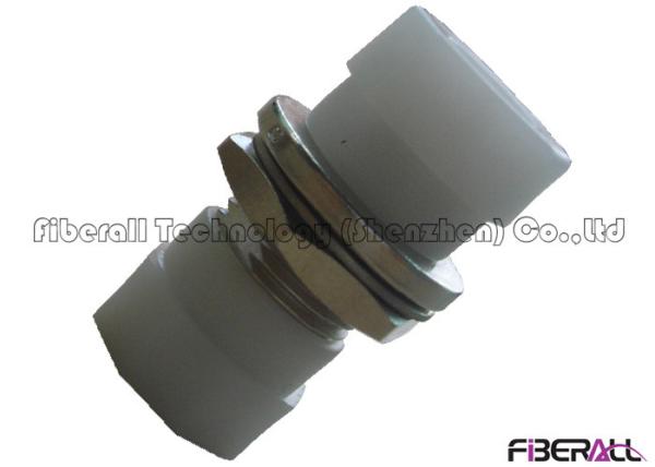 FC D Type Fiber Optic Adapter With Metal Body And Plastic Hexagonal Dust Cap