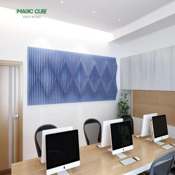 Environmental Friendly Acoustic Polyester Panels Polyester Sound Absorbing Panels