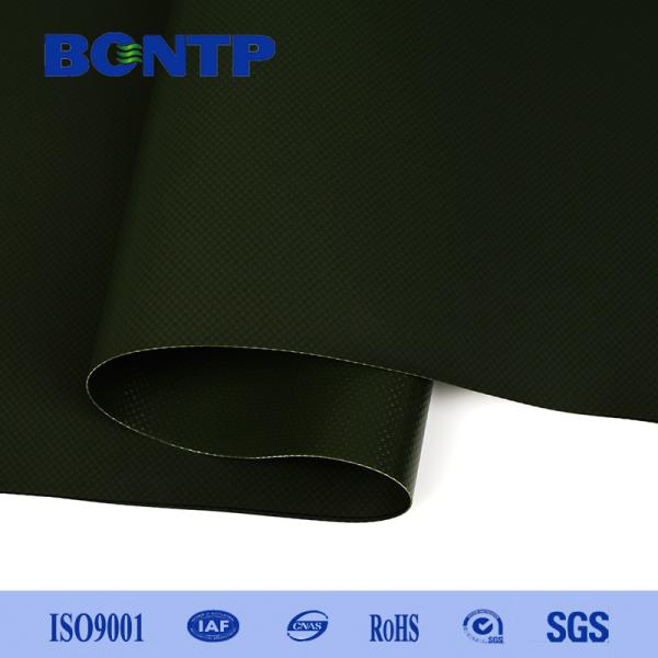Matt Surface Pvc Coated Tarpaulin Fabric Black Anti-Uv Thickness 0.5mm